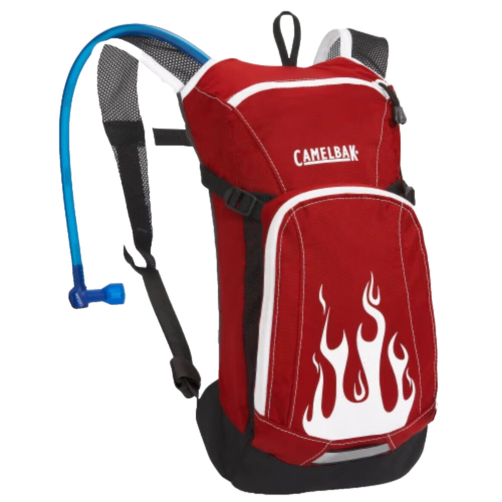 CamelBak Kids Red Hydration Backpack with Flame Design